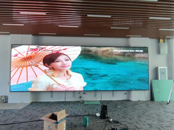 梅河口P1.53led小间距屏安装案例